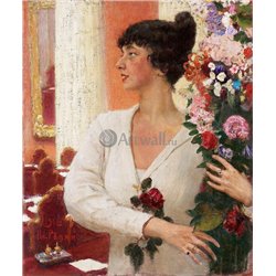 Портрет Беатрис Леви - Модульная картины, Репродукции, Декоративные панно, Декор стен