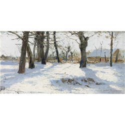 Подлесок в снегу - Модульная картины, Репродукции, Декоративные панно, Декор стен