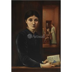 Портрет Джорджианы Берн-Джонс - Модульная картины, Репродукции, Декоративные панно, Декор стен