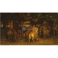 Портреты картины репродукции на заказ - Пейзаж с фигурами