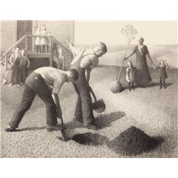 Посадка саженцев - Модульная картины, Репродукции, Декоративные панно, Декор стен