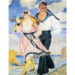 Прогулка - Модульная картины, Репродукции, Декоративные панно, Декор стен