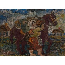 Картина на холсте по фото Модульные картины Печать портретов на холсте Прощание с казаком
