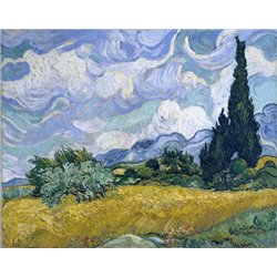 Пшеничное поле с кипарисами, 1889 - Модульная картины, Репродукции, Декоративные панно, Декор стен