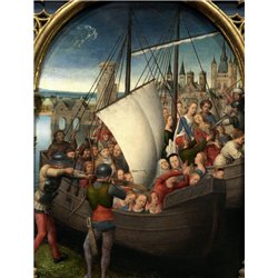 Рака с мощами св. Урсулы - Нападение гуннов на корабли св. Урсулы в Кёльне - Модульная картины, Репродукции, Декоративные панно, Декор стен