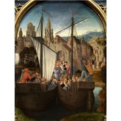 Рака с мощами св. Урсулы - Прибытие св. Урсулы в Базель - Модульная картины, Репродукции, Декоративные панно, Декор стен