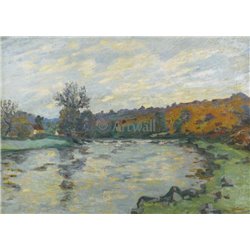 Река Крез, Крозан - Модульная картины, Репродукции, Декоративные панно, Декор стен