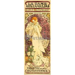 Рекламный плакат для Сары Бернар. Дама с камелиями - Модульная картины, Репродукции, Декоративные панно, Декор стен