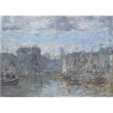 Картина на холсте по фото Модульные картины Печать портретов на холсте Роттердам, мост у биржи
