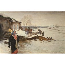 Картина на холсте по фото Модульные картины Печать портретов на холсте Русская деревня