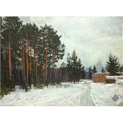 Русская зима - Модульная картины, Репродукции, Декоративные панно, Декор стен
