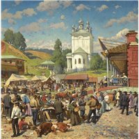 Рыночный день в Плёсе