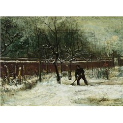 Сад с снегу в Нуэнене - Модульная картины, Репродукции, Декоративные панно, Декор стен