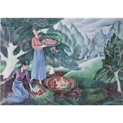 Сбор яблок - Модульная картины, Репродукции, Декоративные панно, Декор стен