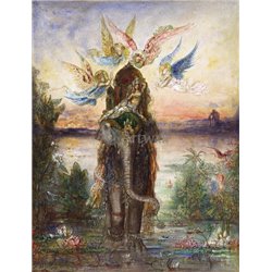 Священный слон (Пери) - Модульная картины, Репродукции, Декоративные панно, Декор стен