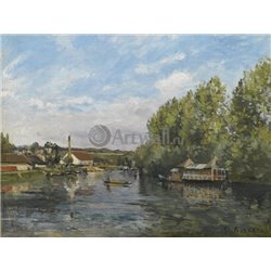 Сена, Порт-Марли - Модульная картины, Репродукции, Декоративные панно, Декор стен