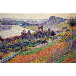 Сена, осень - Модульная картины, Репродукции, Декоративные панно, Декор стен