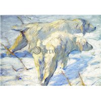 Портреты картины репродукции на заказ - Сибирские овчарки