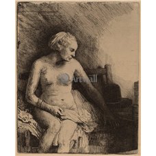 Картина на холсте по фото Модульные картины Печать портретов на холсте Сидящая обнаженная