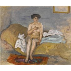 Картина на холсте по фото Модульные картины Печать портретов на холсте Сидящая обнаженная
