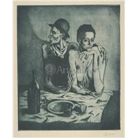 Портреты картины репродукции на заказ - Скромная пища