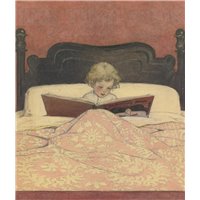 Портреты картины репродукции на заказ - Смит Джесси «Книга перед сном»