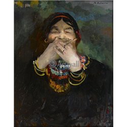 Смеющаяся баба - Модульная картины, Репродукции, Декоративные панно, Декор стен