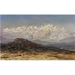 Снежные вершины - Модульная картины, Репродукции, Декоративные панно, Декор стен
