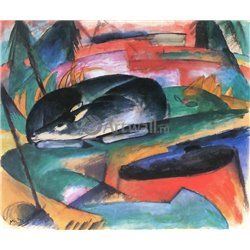Спящая косуля - Модульная картины, Репродукции, Декоративные панно, Декор стен