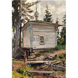 Старинная часовня в Пермском крае - Модульная картины, Репродукции, Декоративные панно, Декор стен