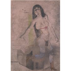 Картина на холсте по фото Модульные картины Печать портретов на холсте Стоящая обнаженная