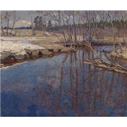Талая вода - Модульная картины, Репродукции, Декоративные панно, Декор стен