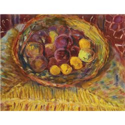 Тарелка с персиками - Модульная картины, Репродукции, Декоративные панно, Декор стен