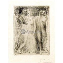 Три женщины - Модульная картины, Репродукции, Декоративные панно, Декор стен