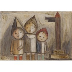 Три девочки - Модульная картины, Репродукции, Декоративные панно, Декор стен