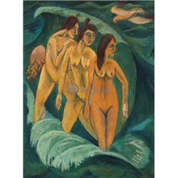 Три купальщицы - Модульная картины, Репродукции, Декоративные панно, Декор стен