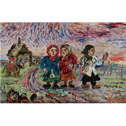 Три крестьянки - Модульная картины, Репродукции, Декоративные панно, Декор стен