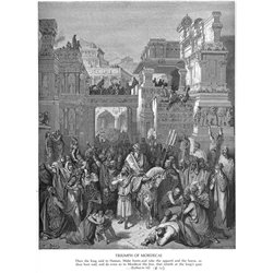 Триумф Мардохея, Ветхий Завет - Модульная картины, Репродукции, Декоративные панно, Декор стен