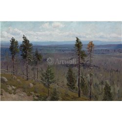 Холмы и лес - Модульная картины, Репродукции, Декоративные панно, Декор стен