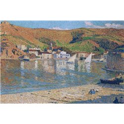 Холмы у порта Коллиура - Модульная картины, Репродукции, Декоративные панно, Декор стен