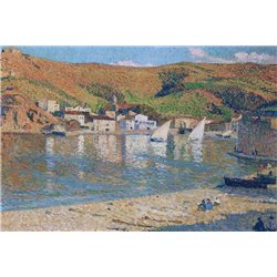 Холмы у порта Коллиура - Модульная картины, Репродукции, Декоративные панно, Декор стен