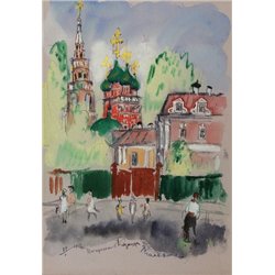Церковь Воскресенья Христова в Кадашах - Модульная картины, Репродукции, Декоративные панно, Декор стен
