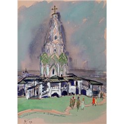 Церковь Вознесения в Коломенском - Модульная картины, Репродукции, Декоративные панно, Декор стен