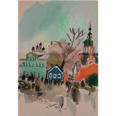 Картина на холсте по фото Модульные картины Печать портретов на холсте Церковь Великомученика Никиты