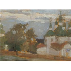 Церковь в Лукашовке - Модульная картины, Репродукции, Декоративные панно, Декор стен