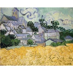Церковь в Овере - Модульная картины, Репродукции, Декоративные панно, Декор стен