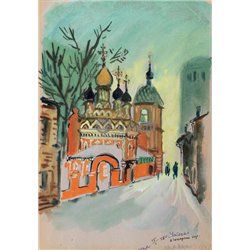 Церковь Успения Пресвятой Богородицы в Гончарах - Модульная картины, Репродукции, Декоративные панно, Декор стен