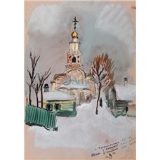 Картина на холсте по фото Модульные картины Печать портретов на холсте Церковь Трифона мученика в Напрудном