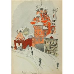 Церковь Святой Троицы и Грузинской Божьей Матери в Никитниках - Модульная картины, Репродукции, Декоративные панно, Декор стен