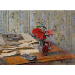 Цветочный горшок и бумаги - Модульная картины, Репродукции, Декоративные панно, Декор стен